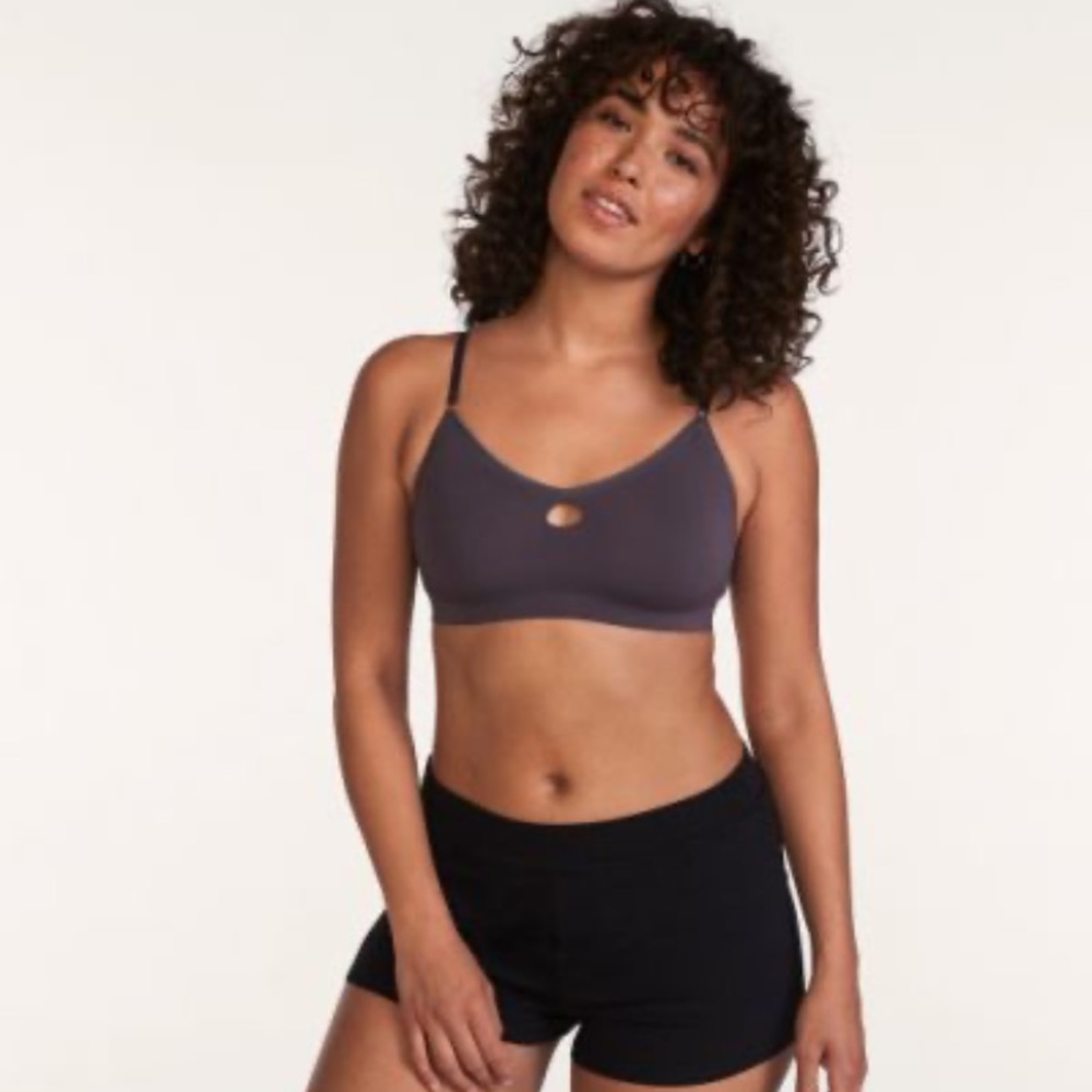 NWT ThirdLove | dark gray seamless lounge bra XL